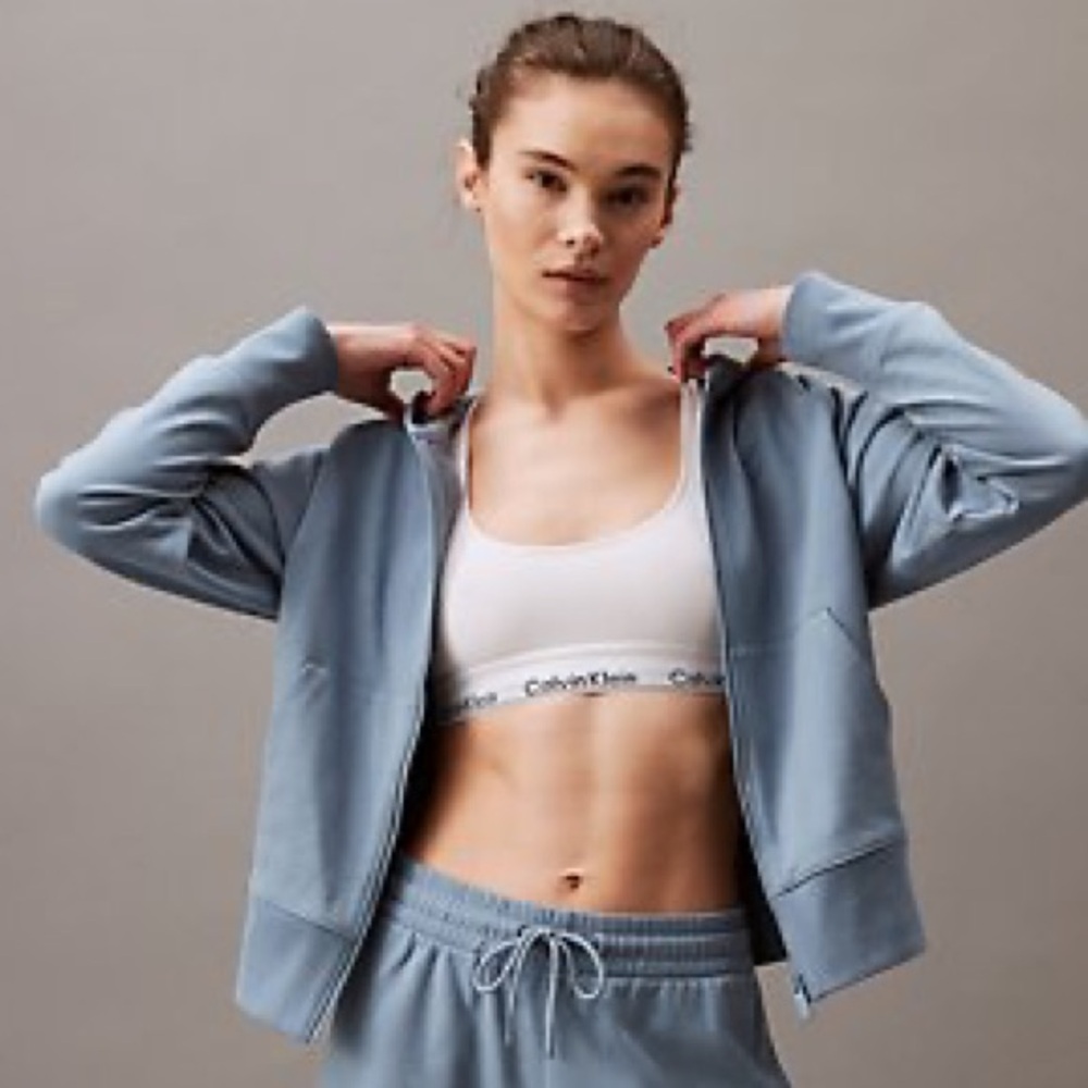 Calvin Klein Light Blue Hoodie zip up